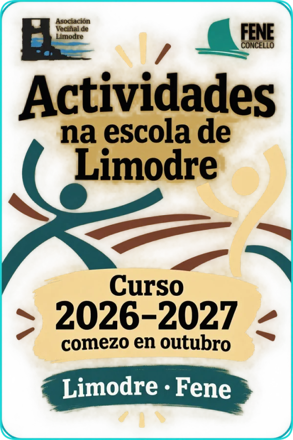 Cartel de Actividades na Escola de Limodre