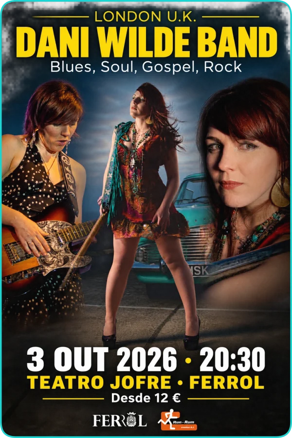 Cartel de Dani Wilde Band