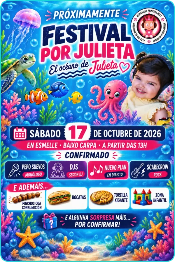 Cartel de Festival por Julieta · O océano de Julieta