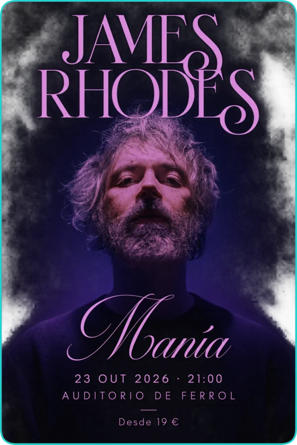 Cartel de James Rhodes presenta «Manía»