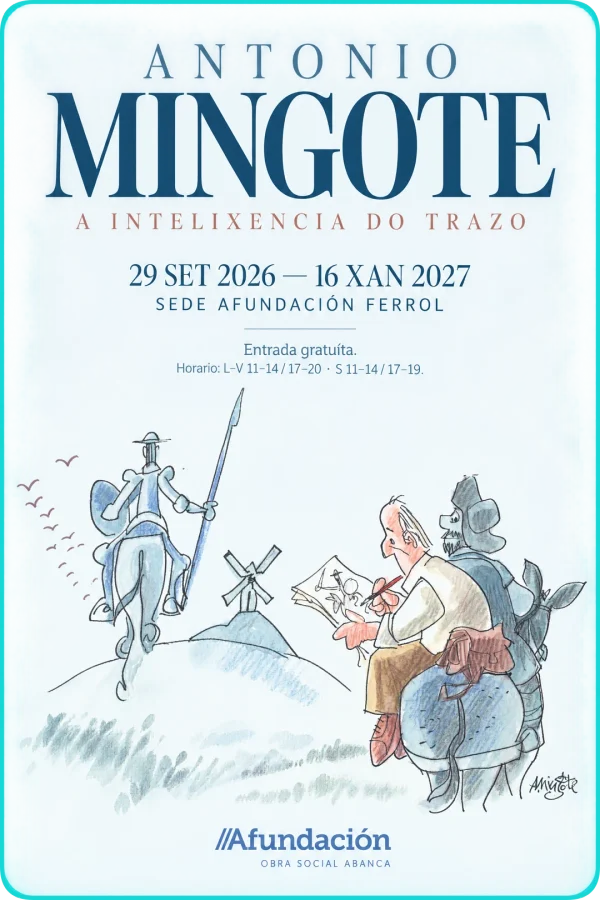 Cartel de Antonio Mingote · A intelixencia do trazo