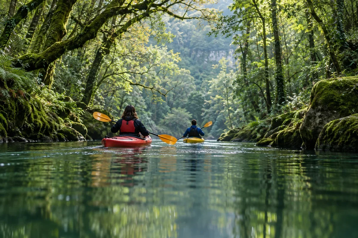 Imaxe editorial de Kayak Fragas do Eume