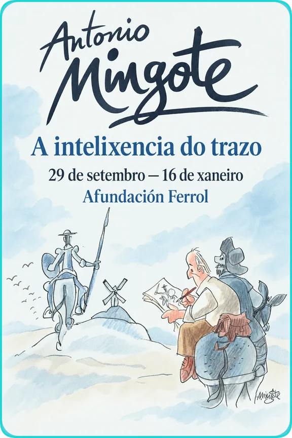 Cartel de Antonio Mingote · A intelixencia do trazo