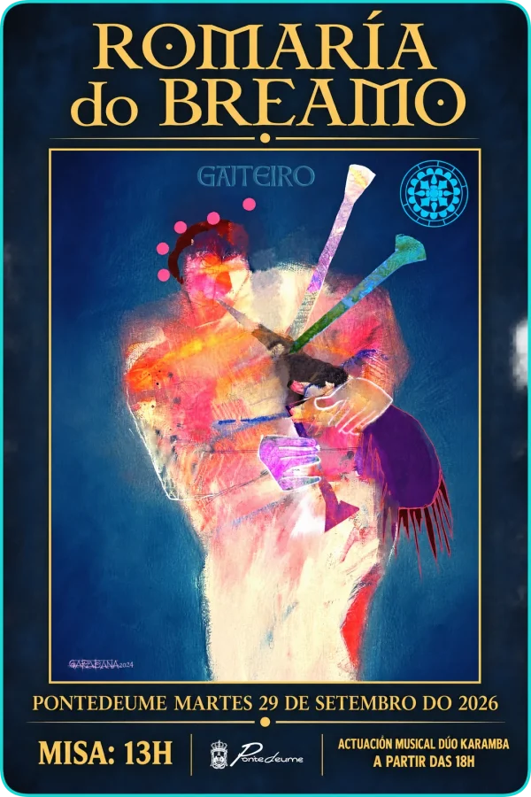 Cartel de Romaría de San Miguel de Breamo