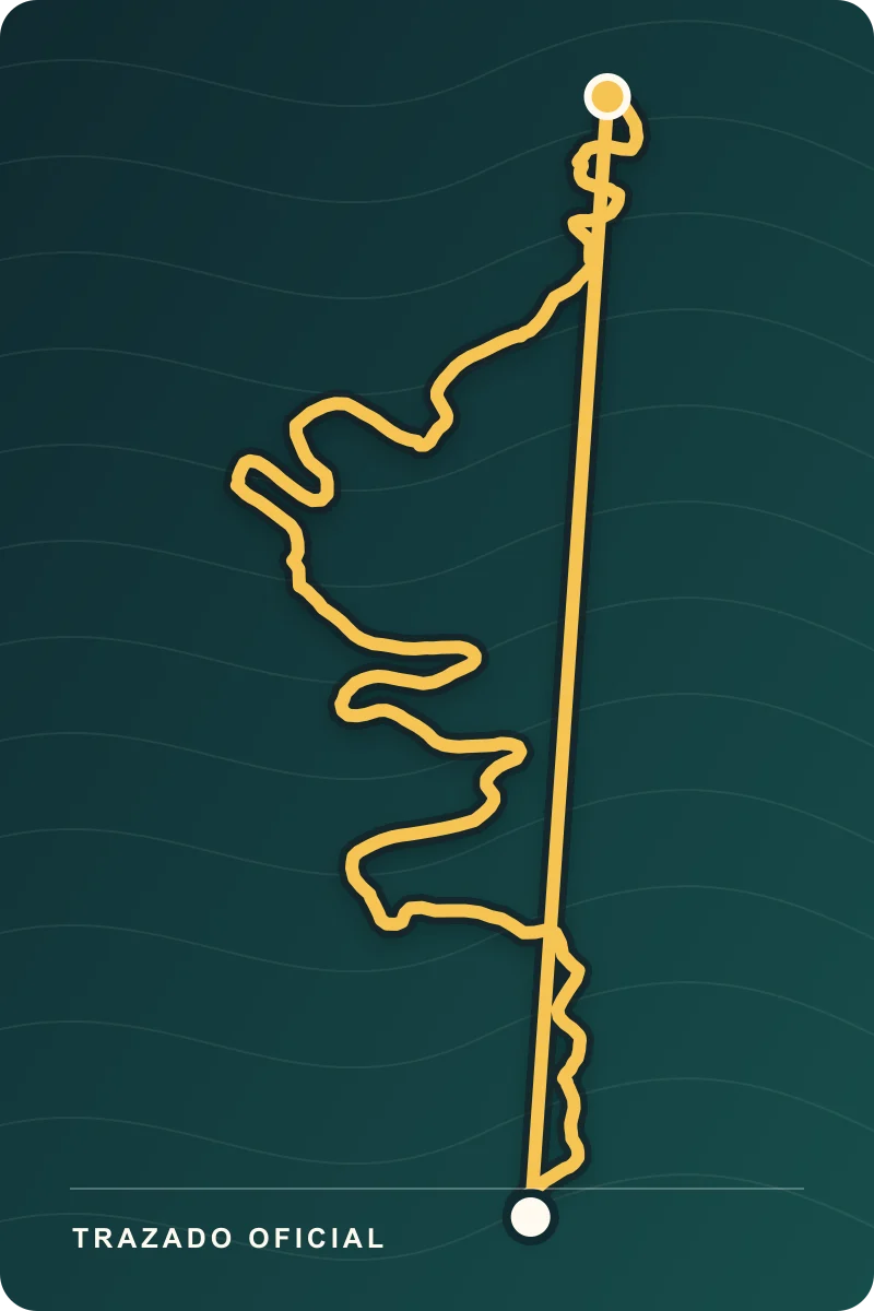 Representación do trazado oficial de PR-G 204 · Ribeira do Bispo – Miradoiro de Augas Caídas