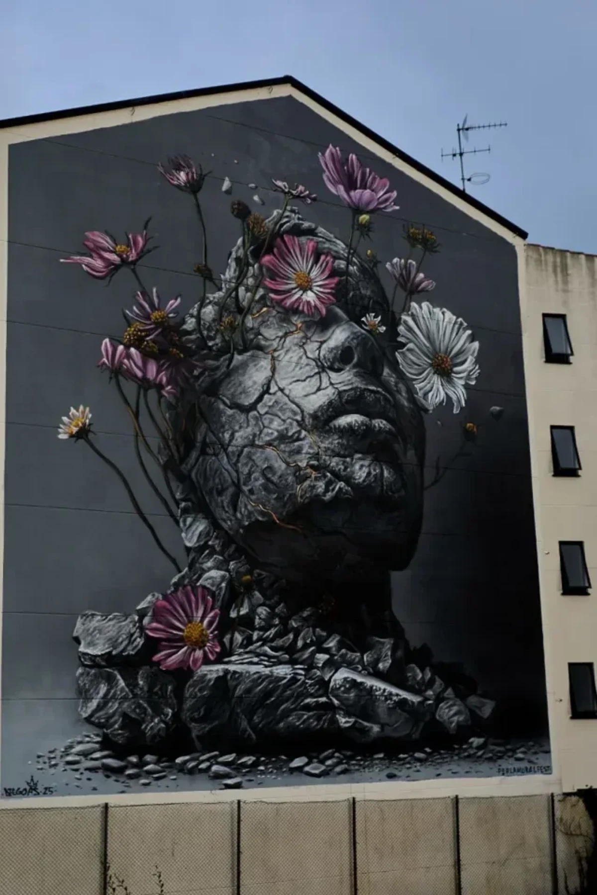 Raíces do son, mural de Diego As