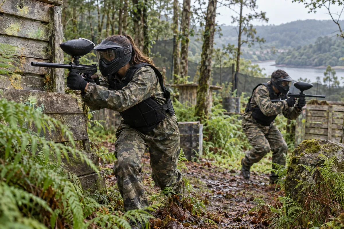 Imaxe editorial de Rompebolas Paintball