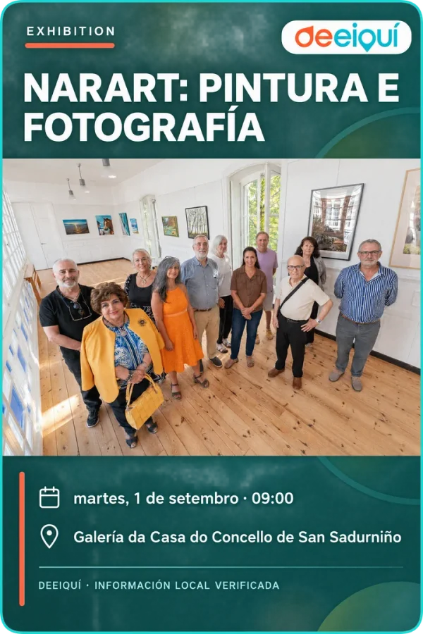 Cartel de Narart: pintura e fotografía