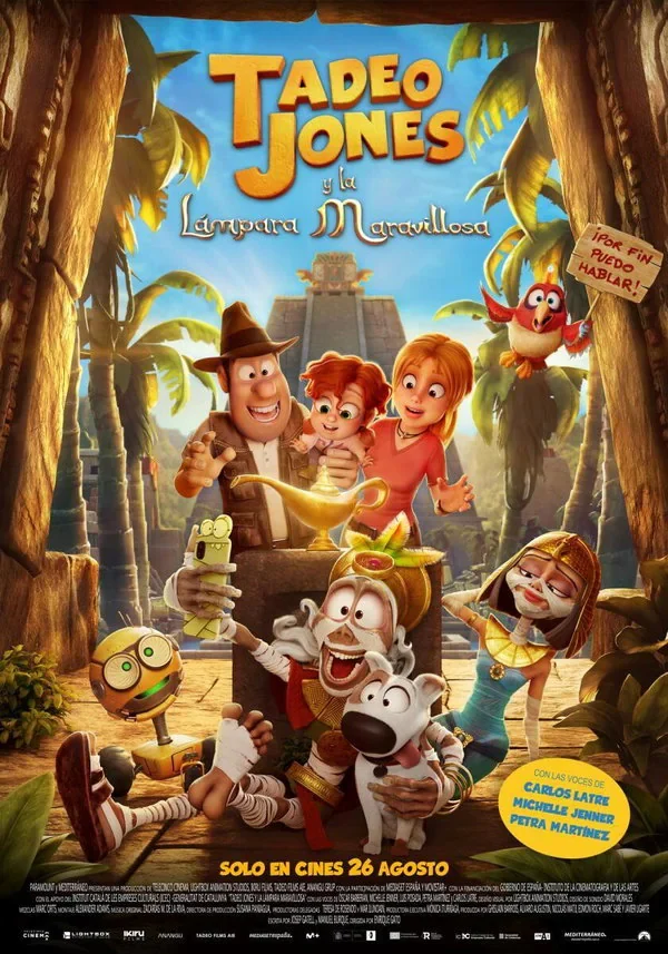Cartel de Tadeo Jones y la lámpara maravillosa